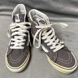 Vans gray high top tennis shoes size M4.5 W6